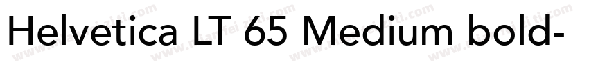 Helvetica LT 65 Medium bold字体转换